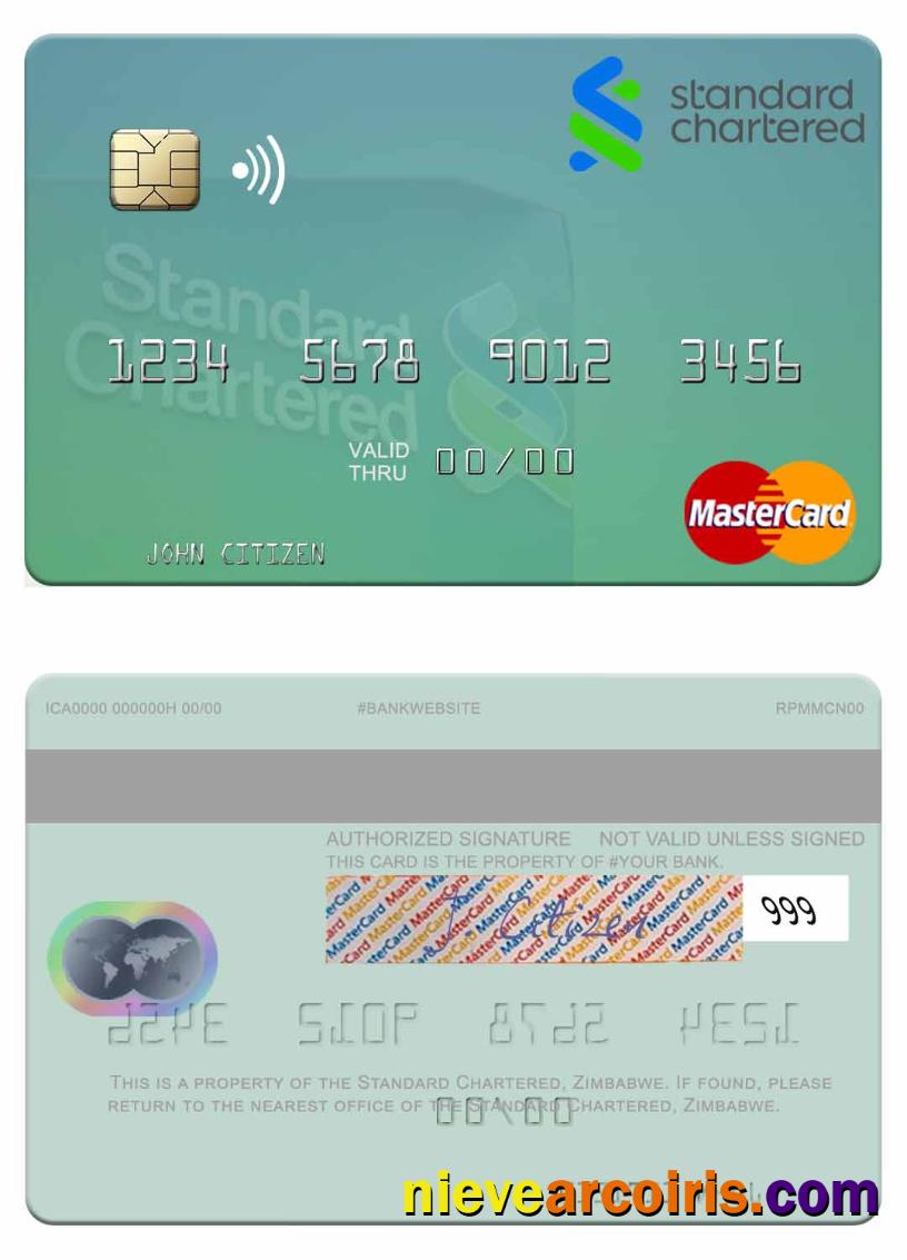 Zimbabwe Standard Chartered mastercard